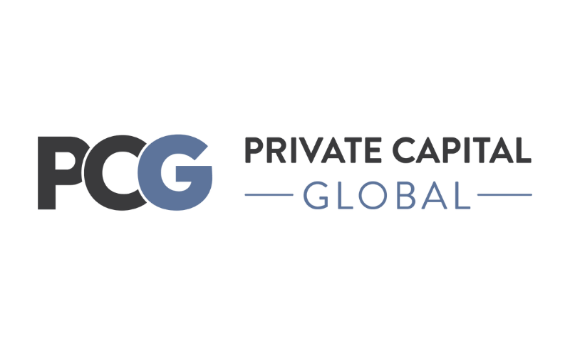 Logo for Private Capital Global featuring the letters 'PCG' with 'Private Capital' and 'Global' texts.