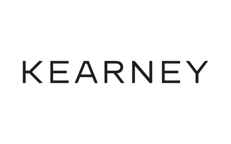 Kearney logo with a stylized eagle head above the word 'KEARNEY' in black letters.